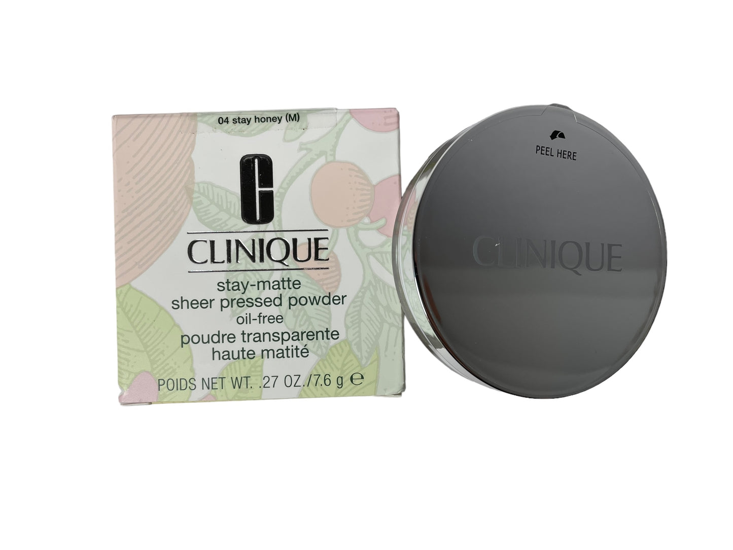 Clinique Stay Matte Sheer Pressed Powder Oil Free 04 Stay Honey